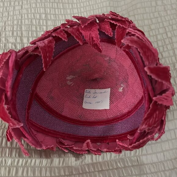 Vintage Red Floral Women's Hat - Picture 6 of 9